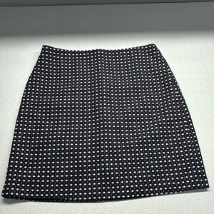 Ann Taylor Lined Skirt Navy Blue Size 10
